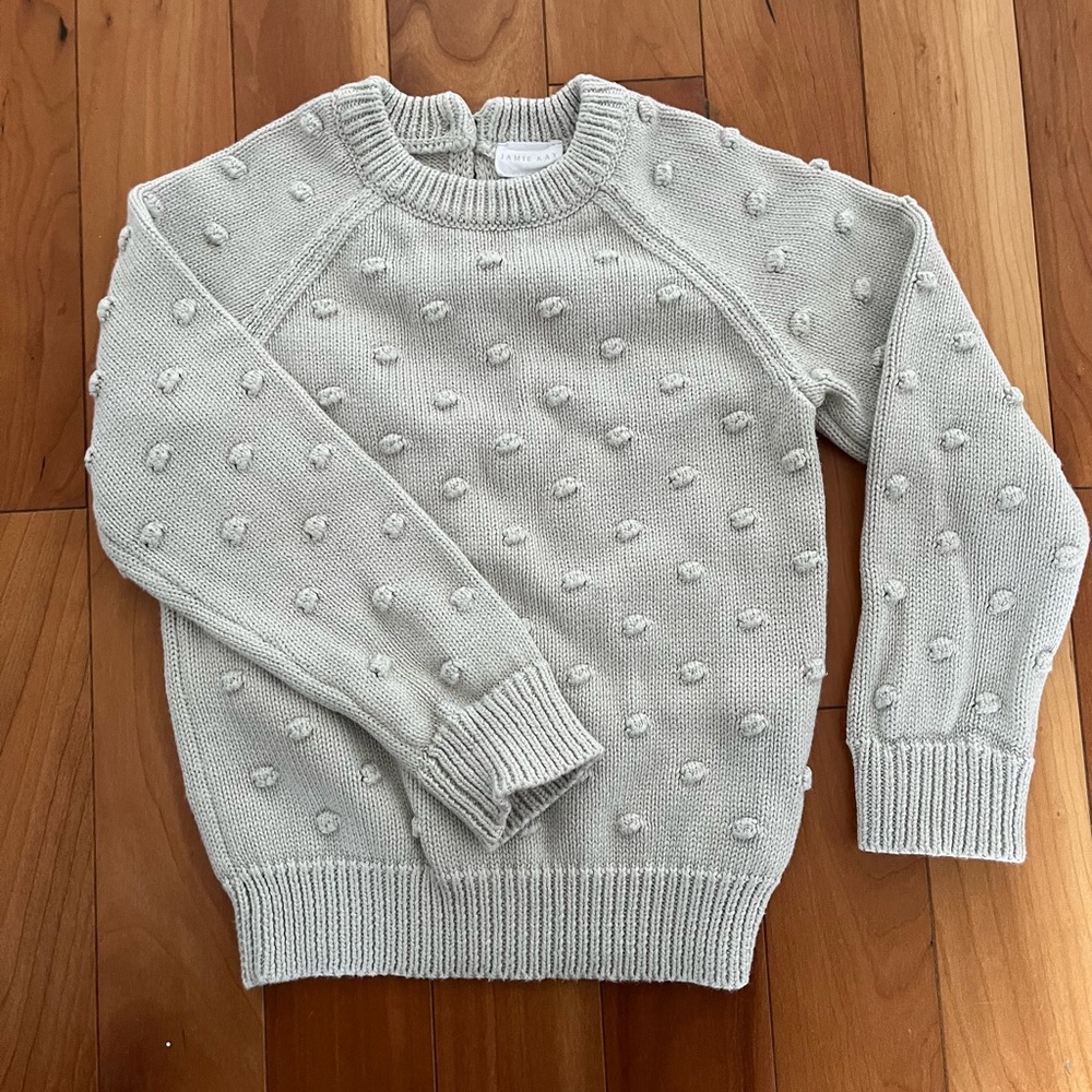 Jamie Kay Textured Knit Sweater - Light Gray